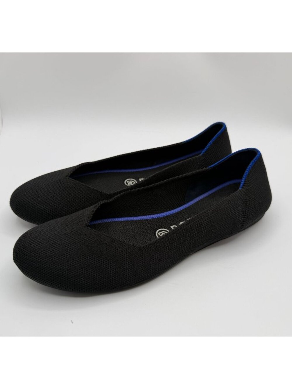 Rothy's The Flats Round Toe Ballet Flats Black Women Size 8.5 Slip On Comfort